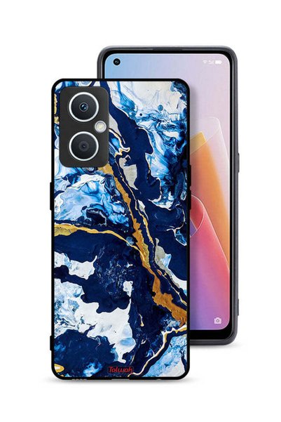 Tolwak غطاء حماية لهاتف Oppo A96 5G (الصين) بنمط فني مزخرف