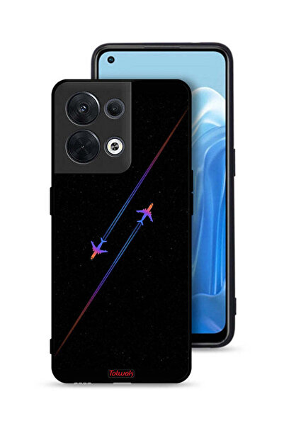 Tolwak غطاء حماية لهاتف Oppo Reno8 5G برسومات طائرات