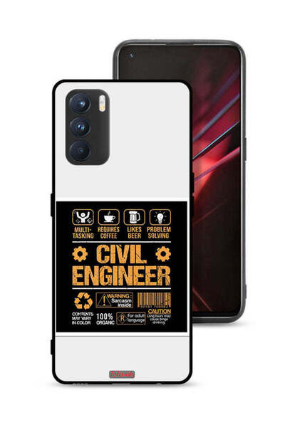 Tolwak غطاء حماية لهاتف Oppo K9 Pro - ملصق مهندس مدني