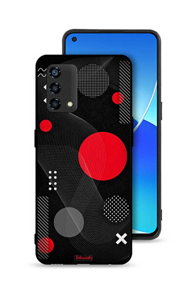 Tolwak غطاء حماية لهاتف Oppo Reno6 Lite بنمط دائري ومتقاطع