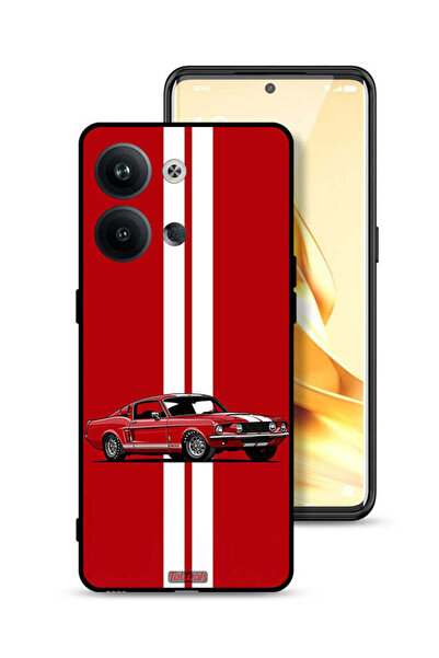 Tolwak Oppo Reno9 5G Protective Case Cover Vintage Car Abstract Art