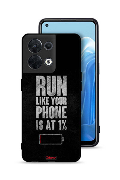Tolwak غطاء حماية لهاتف Oppo Reno8 5G، اركض كما لو أن هاتفك يعمل بنسبة 1%