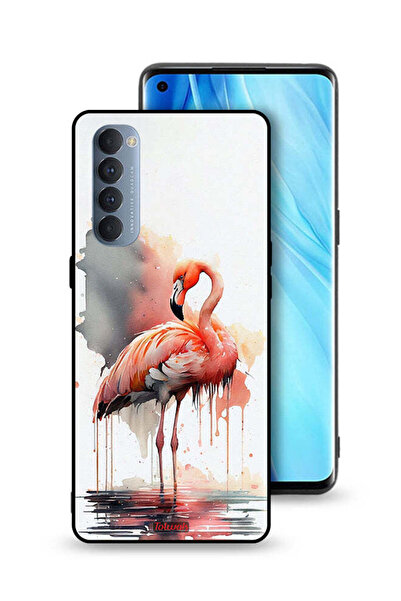 Tolwak غطاء حماية لهاتف Oppo Reno4 Pro 4G برسومات ألوان مائية استوائية