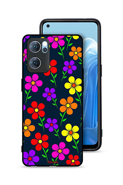 Tolwak غطاء حماية لهاتف Oppo Reno7 5G - زهور ملونة