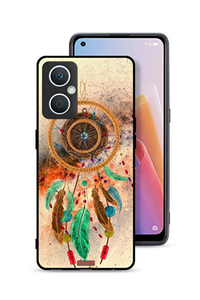 Tolwak جراب حماية لهاتف Oppo A96 5G (الصين) بتصميم ريش ماندالا معلق