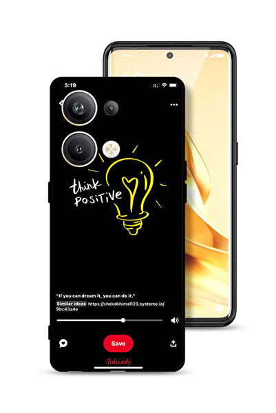 Tolwak غطاء حماية لهاتف Oppo Reno9 Pro Plus 5G - Think Positive