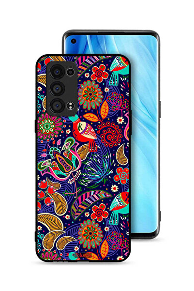 Tolwak غطاء حماية لهاتف Oppo Reno6 Pro Plus 5G بنقشة طيور وزهور
