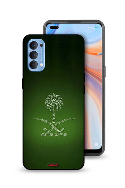 Tolwak غطاء حماية لهاتف Oppo Reno4 4G بعلامة المملكة العربية السعودية القديمة