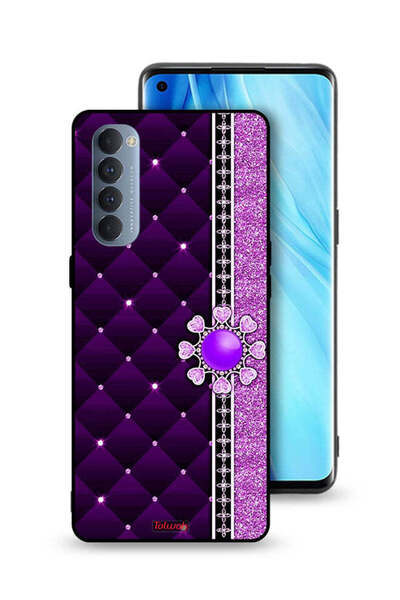 Tolwak غطاء حماية لهاتف Oppo Reno4 Pro 4G بقلوب لامعة