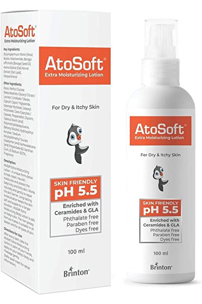 brinton لوشن الجسم المرطب الإضافي للأطفال من أتوسوفت 100 مل