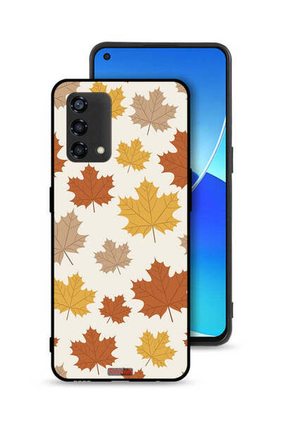 Tolwak غطاء حماية لهاتف Oppo Reno6 Lite بنقشة أوراق الخريف