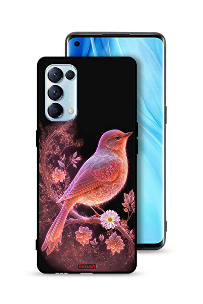 Tolwak غطاء حماية لهاتف Oppo Reno5 Pro 5G برسومات طيور لطيفة