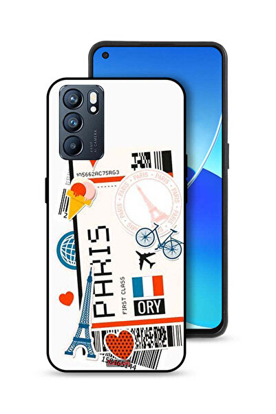 Tolwak غطاء حماية لهاتف Oppo Reno6 5G - ملصق باريس