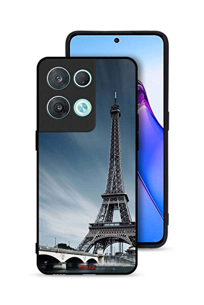 Tolwak غطاء حماية لهاتف Oppo Reno8 Pro 5G بتصميم برج إيفل