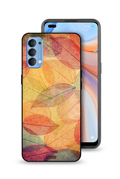 Tolwak غطاء حماية لهاتف Oppo Reno4 4G برسومات فنية رقمية تجريدية