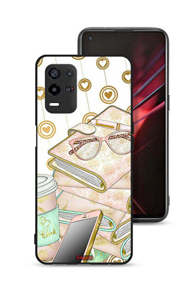 Tolwak غطاء حماية لهاتف Oppo K9x بتصميم نظارات على الكتب