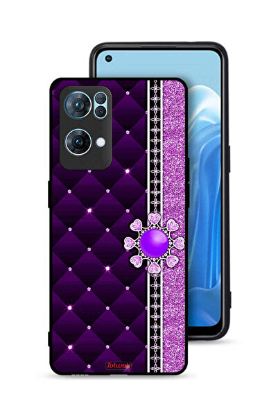 Tolwak غطاء حماية لهاتف Oppo Reno7 Pro 5G بقلوب لامعة