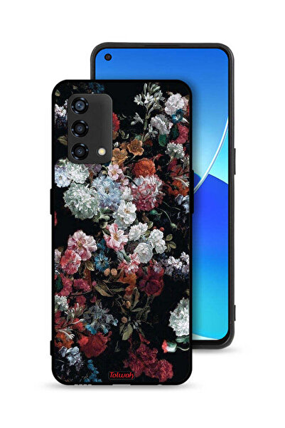 Tolwak غطاء حماية لهاتف Oppo A95 4G ​​بنقشة ورود عتيقة