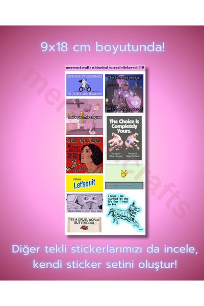 merccuri crafts Liminal Aesthetic Sticker (10+ Pcs High Quality) - for Notebook Agenda, Laptop, Scrapbooking