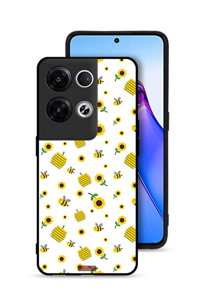 Tolwak غطاء حماية لهاتف Oppo Reno8 Pro Plus 5G بنقشة عباد الشمس والنحل