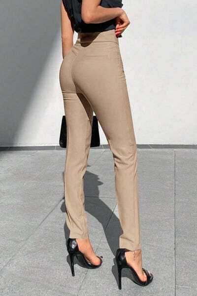 StreetWear Outlet Elegant Women's Pants with High Waist and Skinny Fit