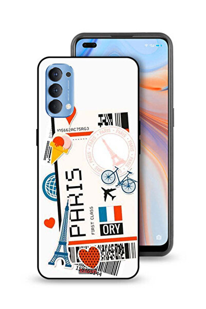 Tolwak غطاء حماية لهاتف Oppo Reno4 4G - ملصق باريسي
