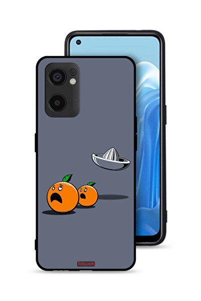 Tolwak غطاء حماية لهاتف Oppo Reno7 SE 5G بتصميم فني رقمي بسيط وفكاهي