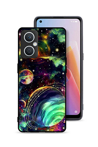 Tolwak غطاء حماية برسومات الكواكب لهاتف Oppo A96 5G (الصين)