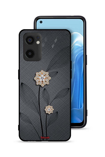 Tolwak غطاء حماية Oppo Reno7 SE 5G برسومات زهور ماسية