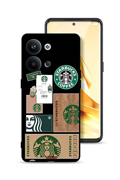 Tolwak غطاء حماية لهاتف Oppo Reno9 5G ملصق ستاربكس