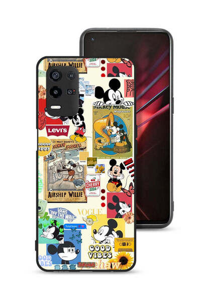 Tolwak Oppo K9x Protective Case Cover Chose Happy And Stickers