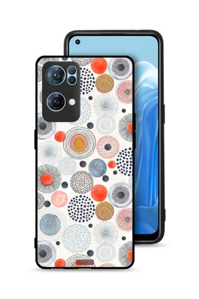 Tolwak غطاء حماية لهاتف Oppo Reno7 Pro 5G بنقشة زهور قطنية