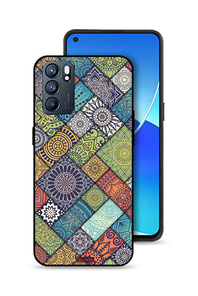 Tolwak غطاء حماية لهاتف Oppo Reno6 5G بنمط ماندالا