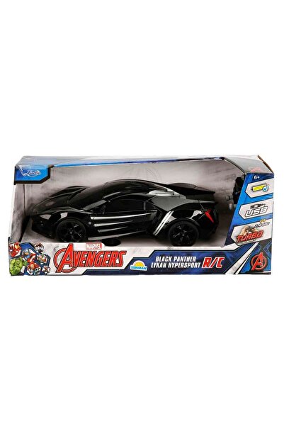 7037 Kumandalı 1:16 Avengers Black Panther Lykan Hypersport Araba