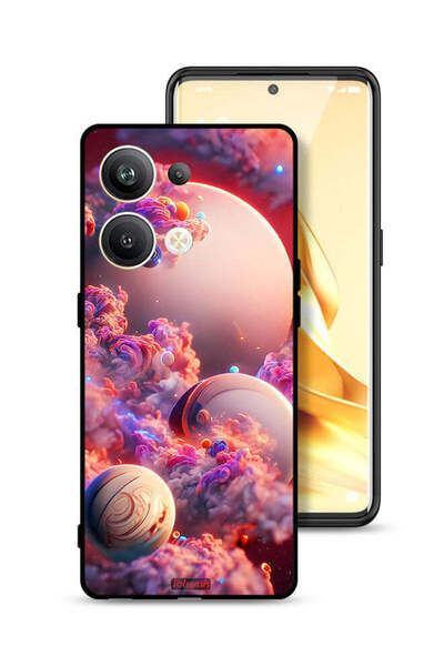 Tolwak غطاء حماية لهاتف Oppo Reno9 Pro Plus 5G بطبعة غيوم فنية تجريدية