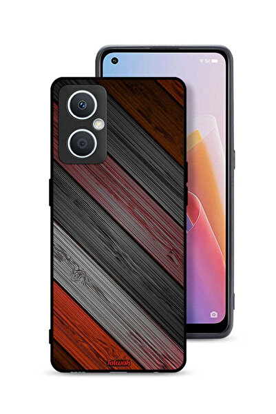 Tolwak غطاء حماية لهاتف Oppo A96 5G (الصين) بنمط خشبي ملون