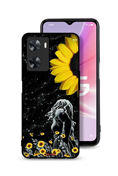 Tolwak غطاء حماية لهاتف Oppo A77s - فتاة تنظر إلى القمر