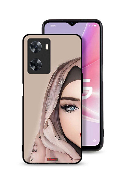 Tolwak Oppo A57s Protective Case Cover Half Face Girl Art