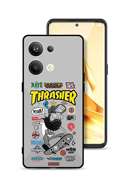 Tolwak غطاء حماية لهاتف Oppo Reno9 Pro Plus 5G ملصق Thrasher