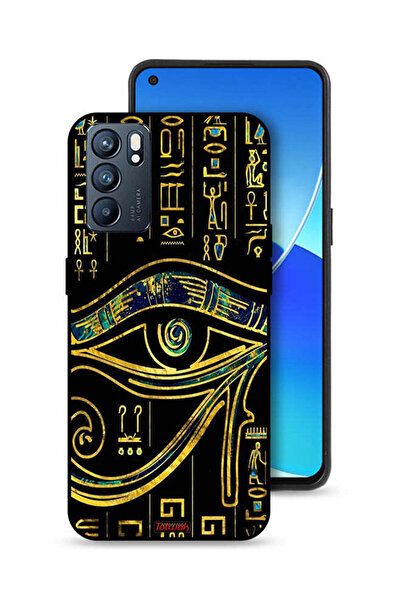 Tolwak غطاء حماية لهاتف Oppo Reno6 5G بتصميم عين فنية