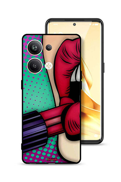 Tolwak غطاء حماية لهاتف Oppo Reno9 Pro Plus 5G أحمر شفاه