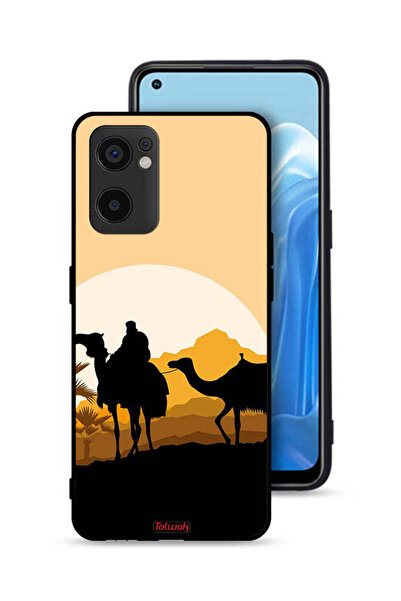 Tolwak غطاء حماية Oppo Reno7 SE 5G برسومات جمال في الصحراء