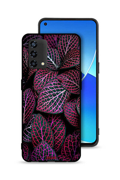 Tolwak غطاء حماية لهاتف Oppo Reno6 Lite بنقشة أوراق سالجا