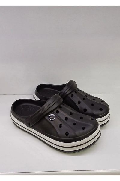 awix New Model Black Unisex Non-Slip Sole Anatomical Doctor, Nurse, Cook Slippers Suitable for Daily Use