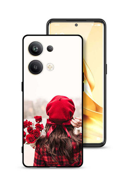 Tolwak غطاء حماية لهاتف Oppo Reno9 Pro Plus 5G يحمل زهورًا