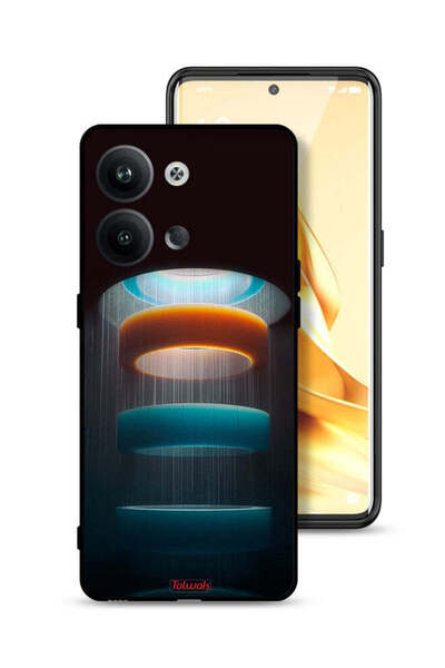 Tolwak غطاء حماية لهاتف Oppo Reno9 Pro 5G بنمط حلقات فنية
