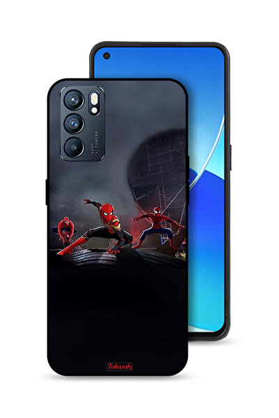 Tolwak Oppo Reno6 5G Protective Case Cover Three Spiders