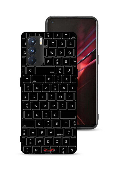Tolwak غطاء حماية لهاتف Oppo K9 Pro بنمط مفاتيح لوحة المفاتيح العشوائية