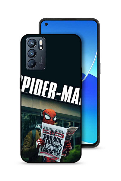 Tolwak غطاء حماية لهاتف Oppo Reno6 5G سبايدرمان يقرأ صحيفة