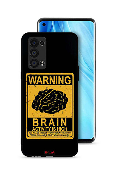 Tolwak غطاء حماية لهاتف Oppo Reno6 Pro Plus 5G تحذير من ارتفاع نشاط الدماغ
